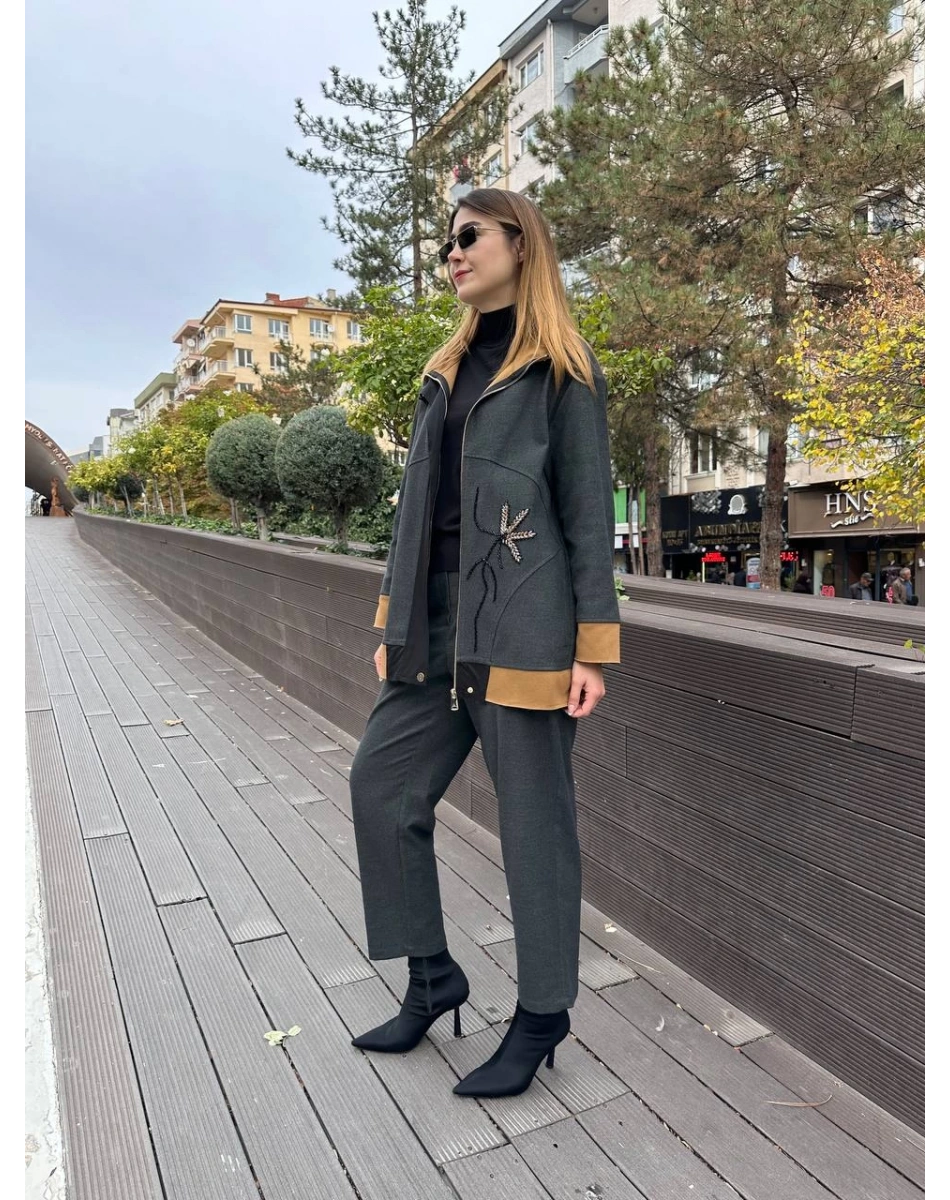 Venöve 26FWCEK0046 Antrasit Elsa Takım