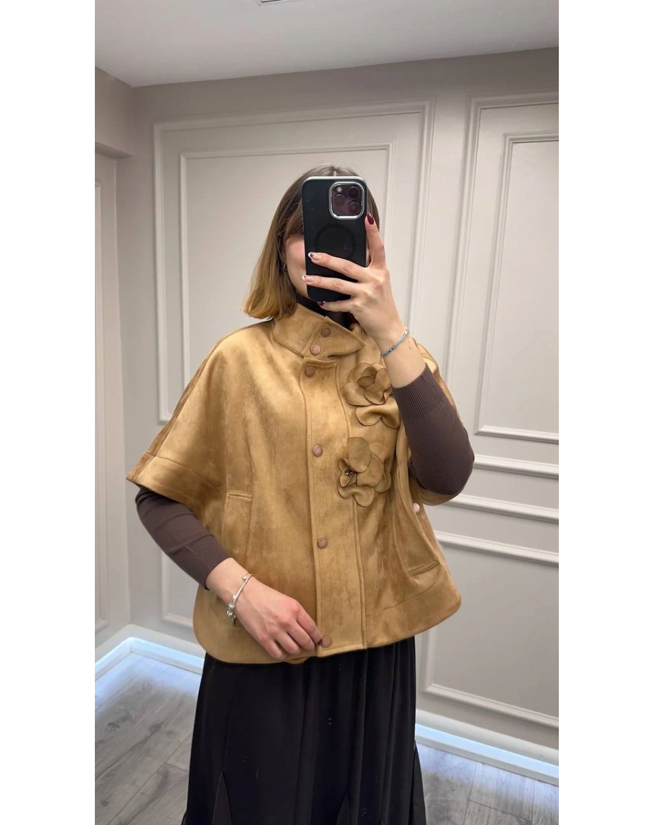 Venöve 26FWCEK0048 Camel Balanca Ceket