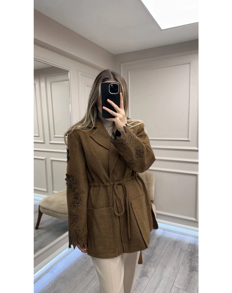 Venöve 26FWCEK0050 Camel Astra Ceket