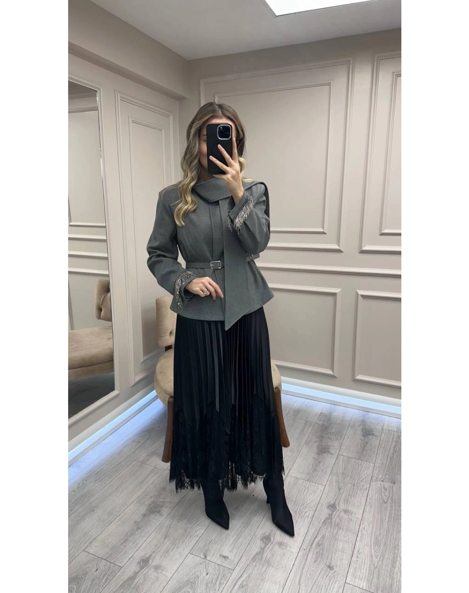 Venöve 26FWETE0012 Siyah Lero Etek