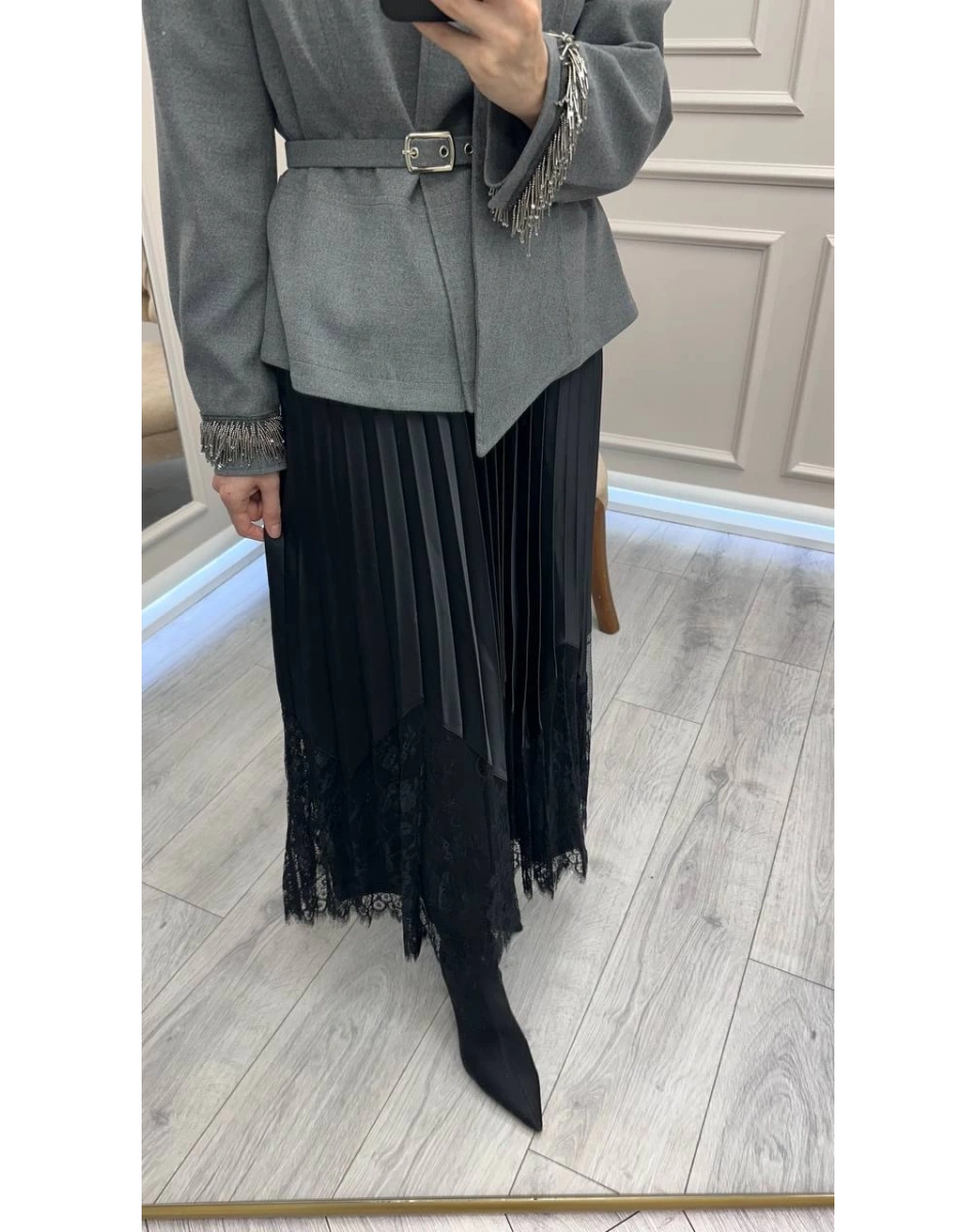 Venöve 26FWETE0012 Siyah Lero Etek