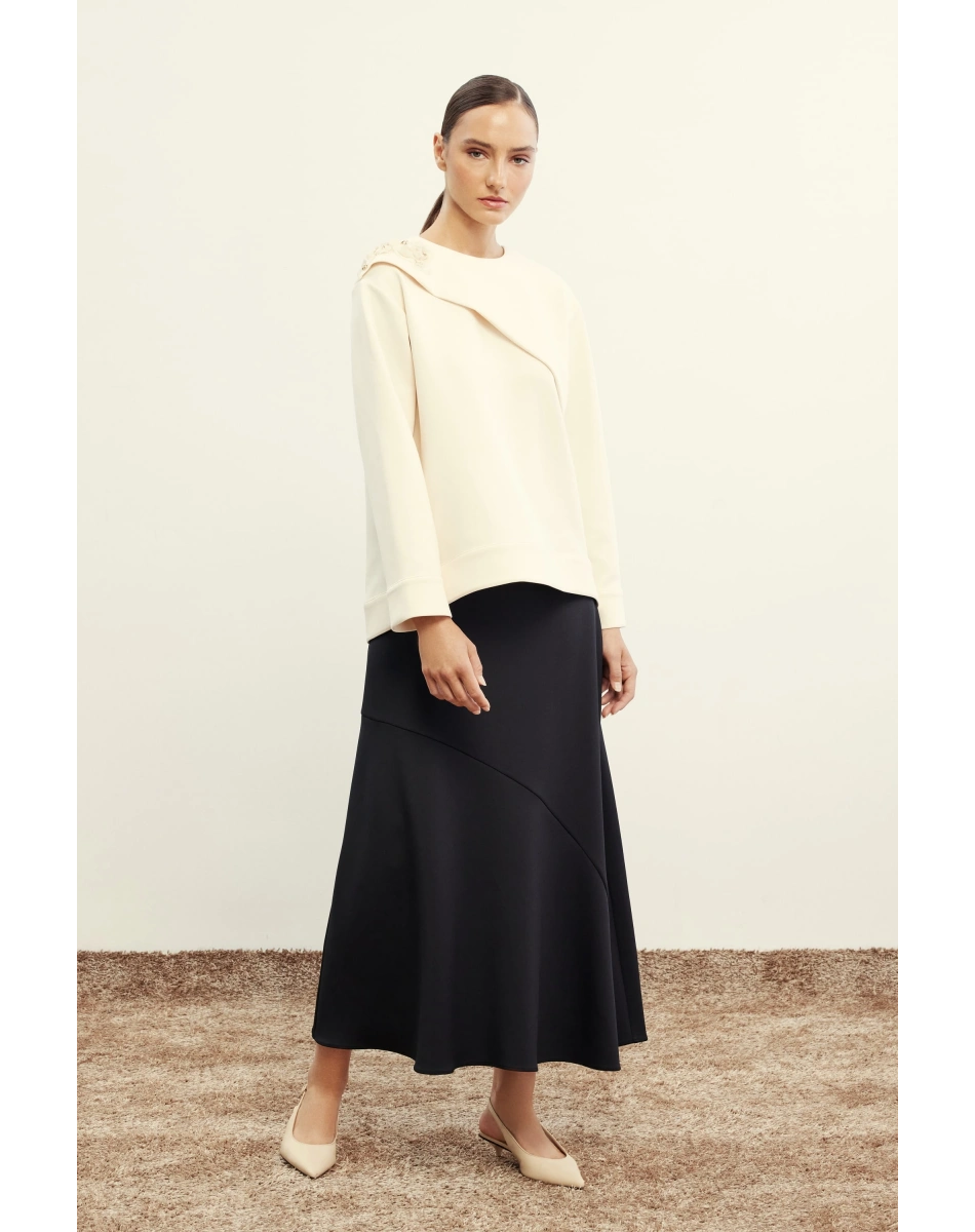 Venöve 26FWETE0014 Siyah Petri Etek