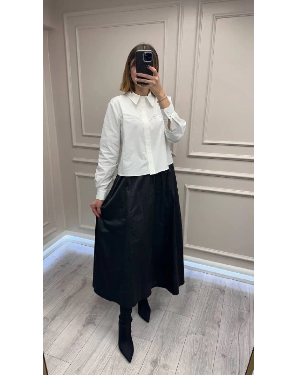 Venöve 26FWETE0021 Siyah Uma Etek