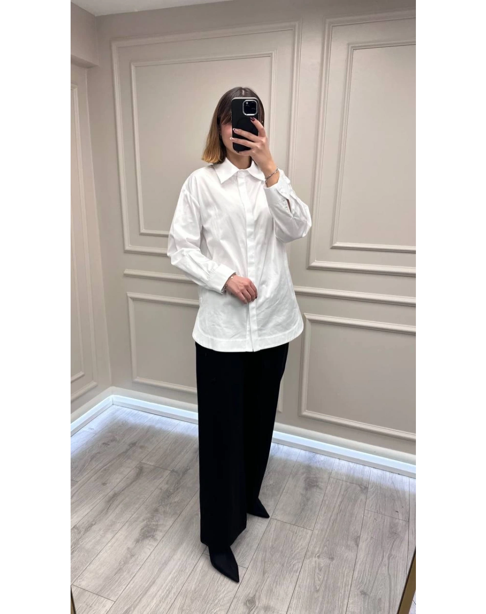 Venöve 26FWGOM0005 Beyaz Kenny Gömlek