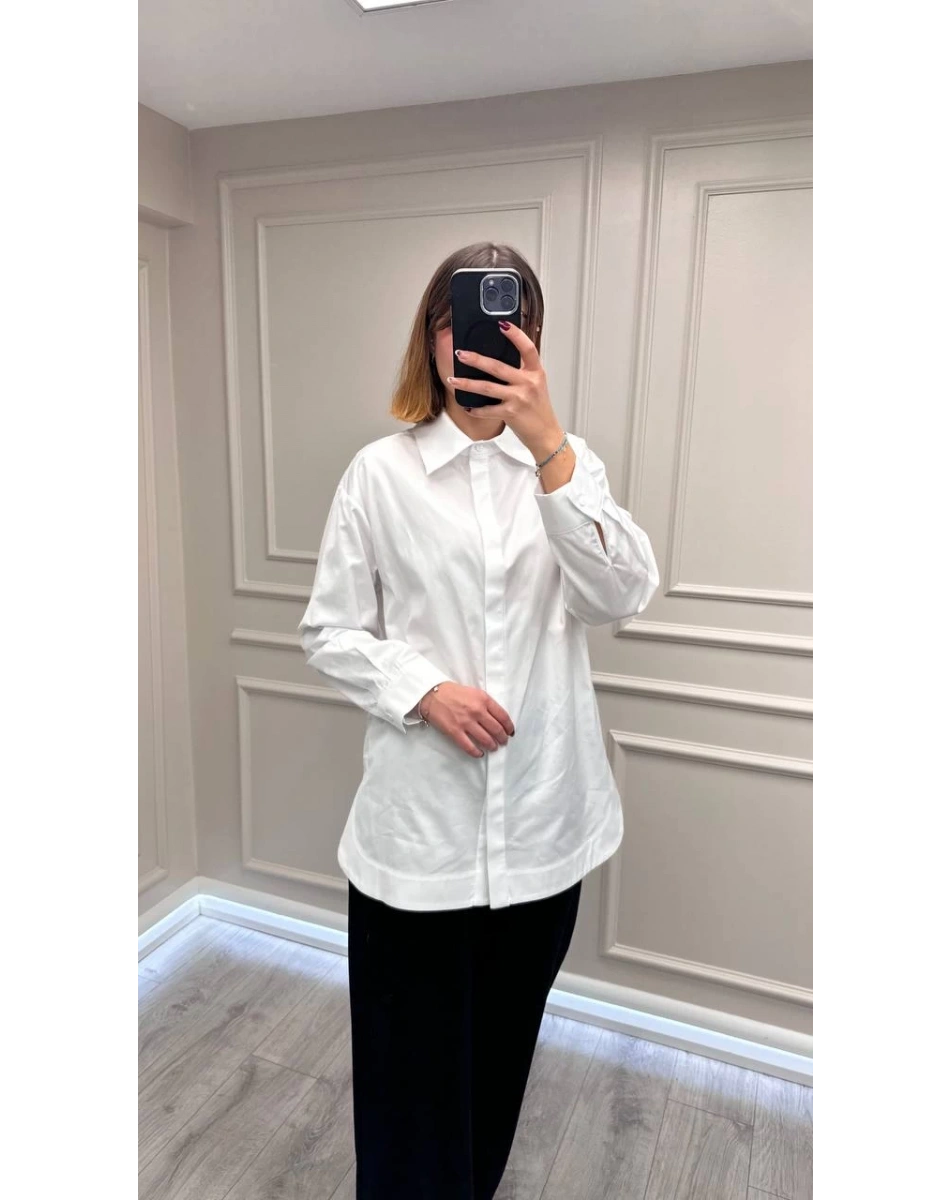 Venöve 26FWGOM0005 Beyaz Kenny Gömlek