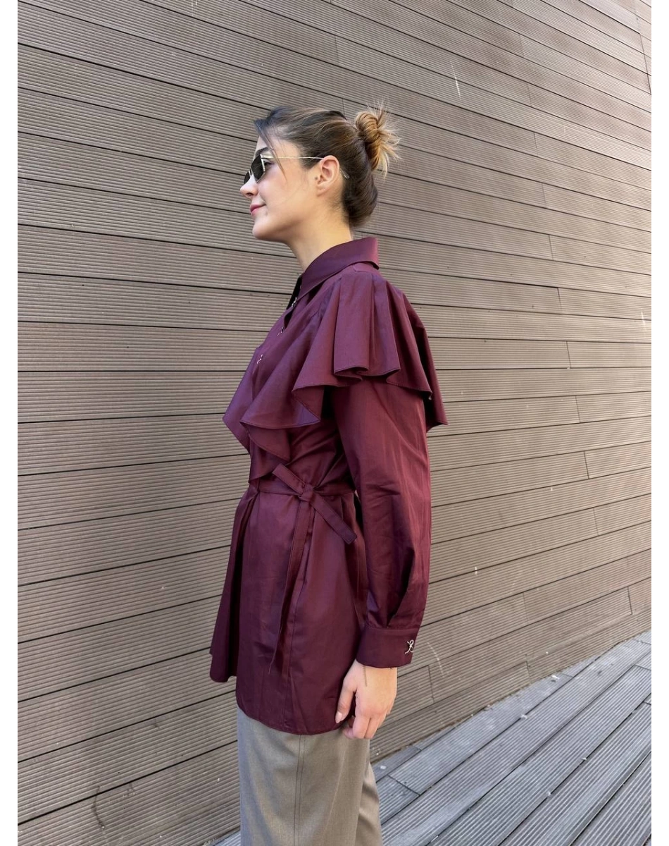 Venöve 26FWGOM0007 Bordo Danny Gömlek