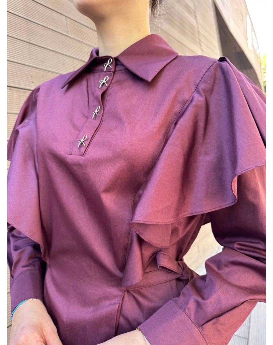 Venöve 26FWGOM0007 Bordo Danny Gömlek