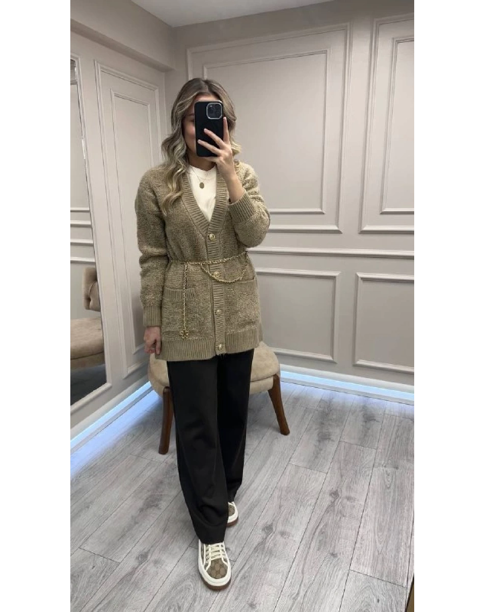 Venöve 26FWHRK0003 Bej Norre Hırka