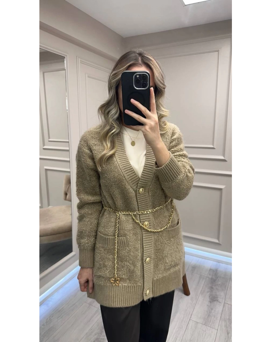 Venöve 26FWHRK0003 Bej Norre Hırka