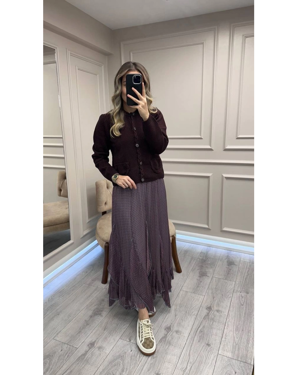 Venöve 26FWHRK0004 Bordo Becca Hırka