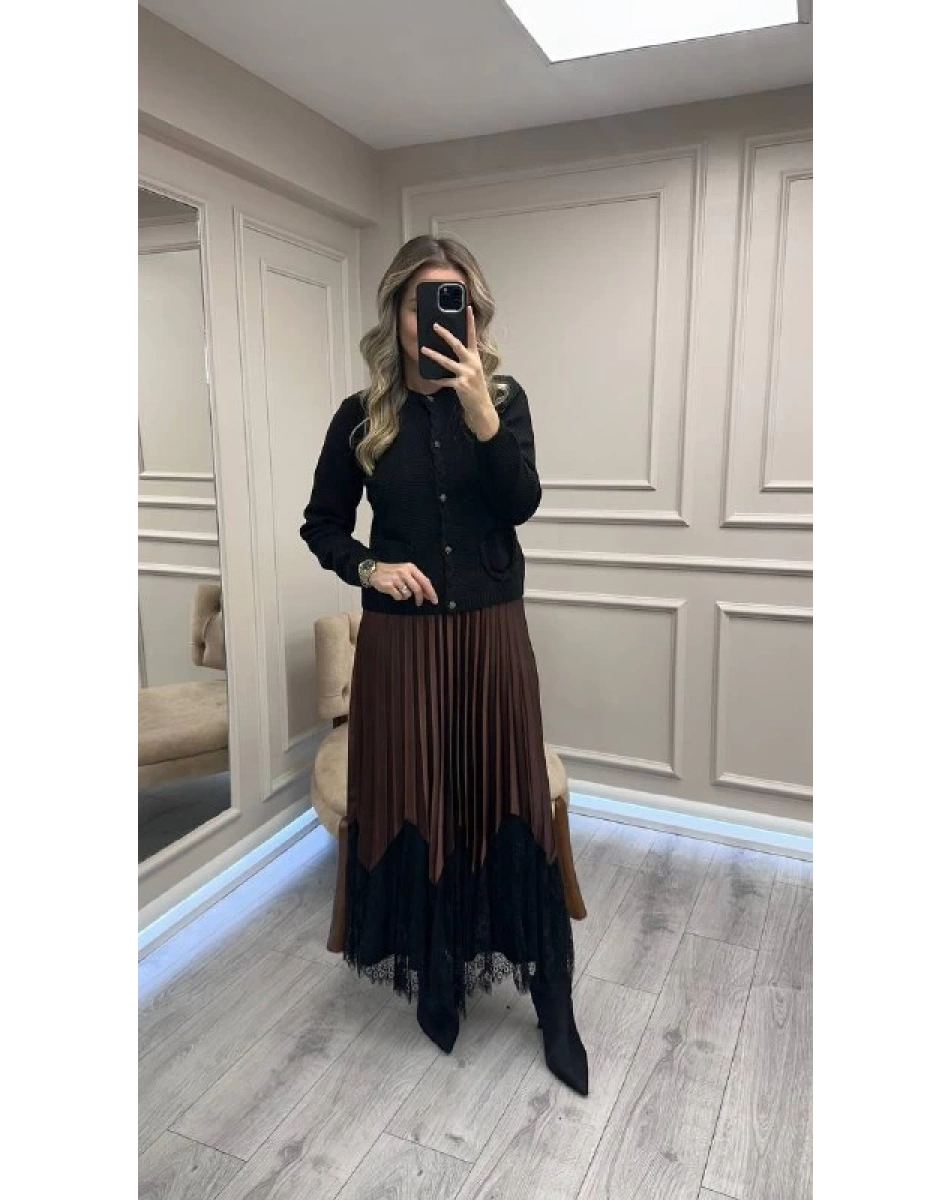 Venöve 26FWHRK0004 Siyah Becca Hırka