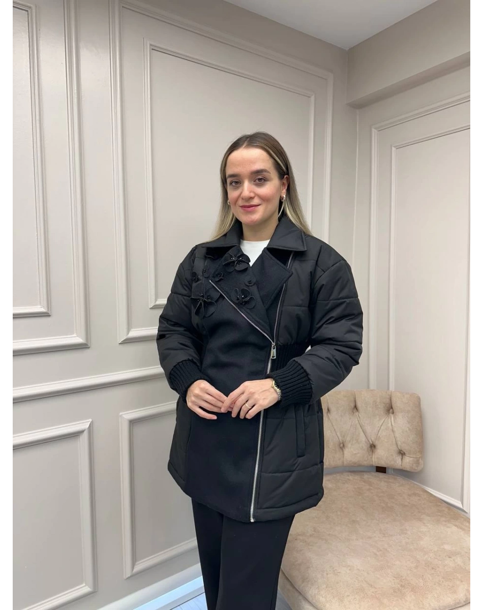 Venöve 26FWMNT0003 Siyah Stew Mont