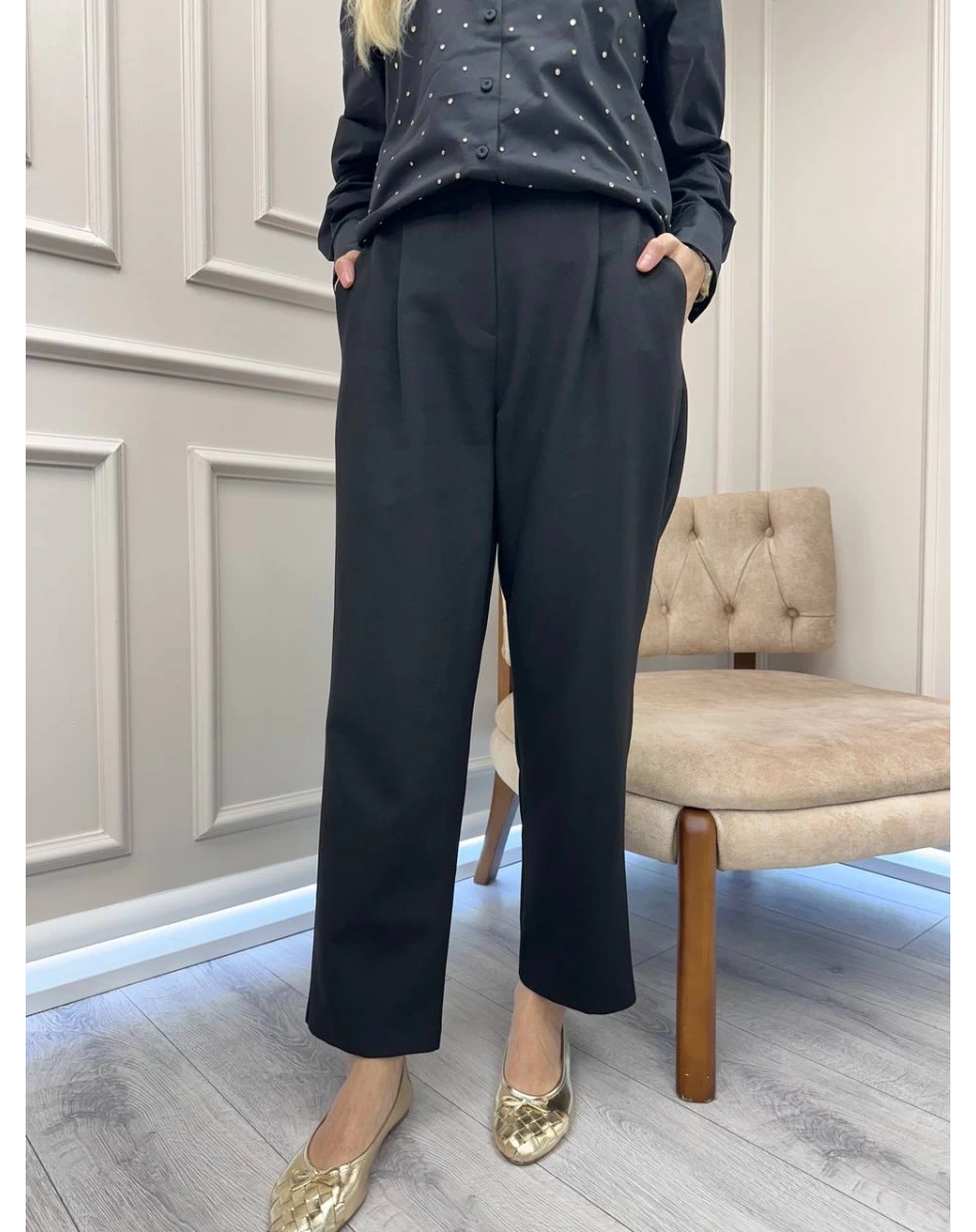 Venöve 26FWPNT0010 Siyah Jens Pantolon