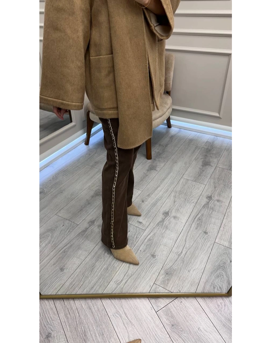 Venöve 26FWPNT0019 Kahverengi Douglas Pantolon