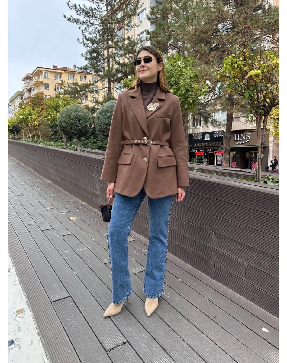 Venöve 26FWPNT0019 Mavi Douglas Pantolon