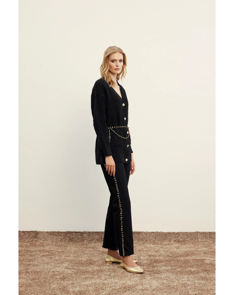 Venöve 26FWPNT0019 Siyah Douglas Pantolon