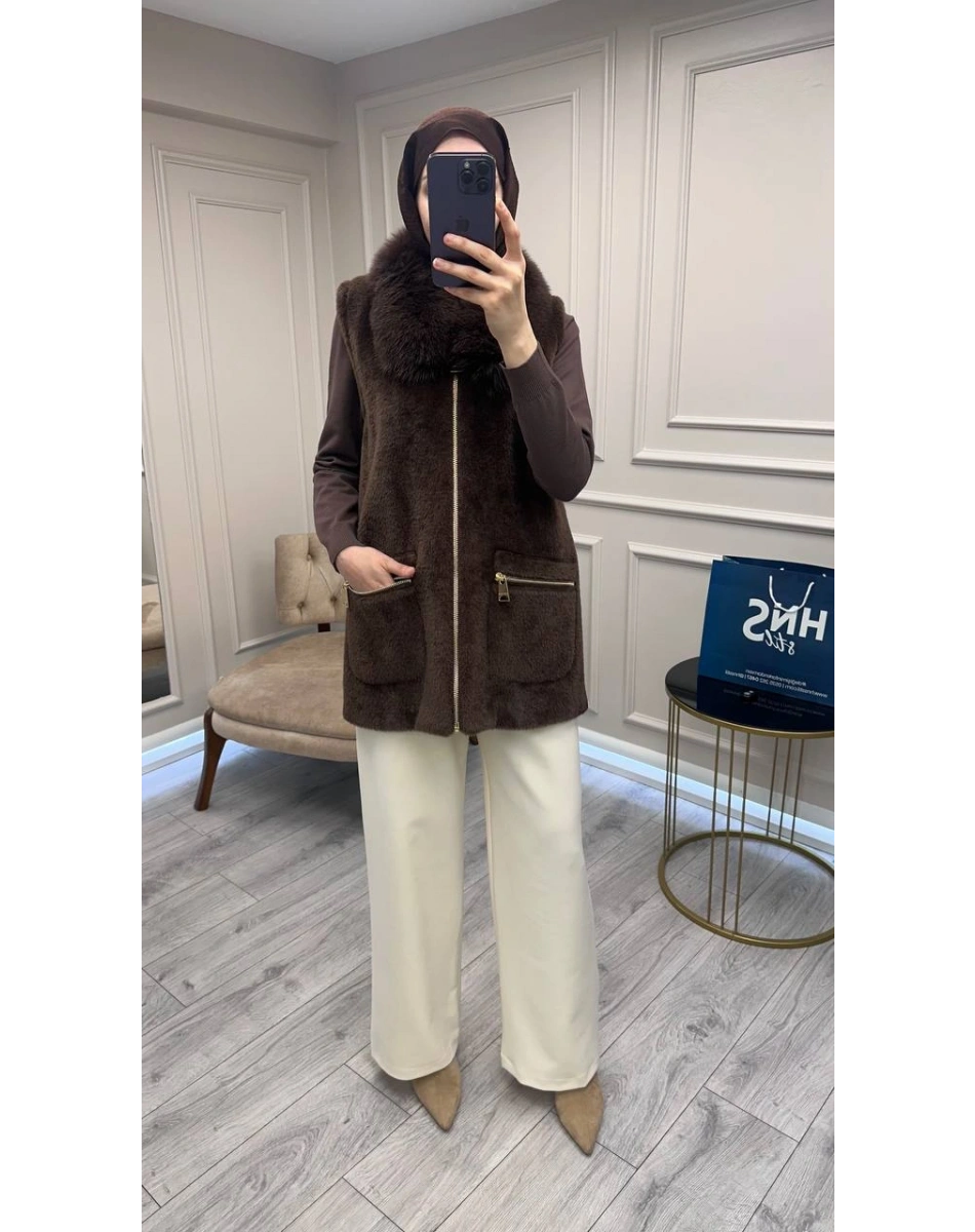 Venöve 26FWPNT0044 Ekru Ketty Pantolon