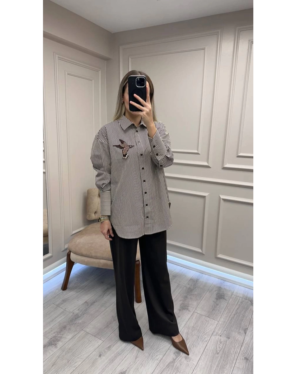 Venöve 26FWPNT0044 Kahverengi Ketty Pantolon