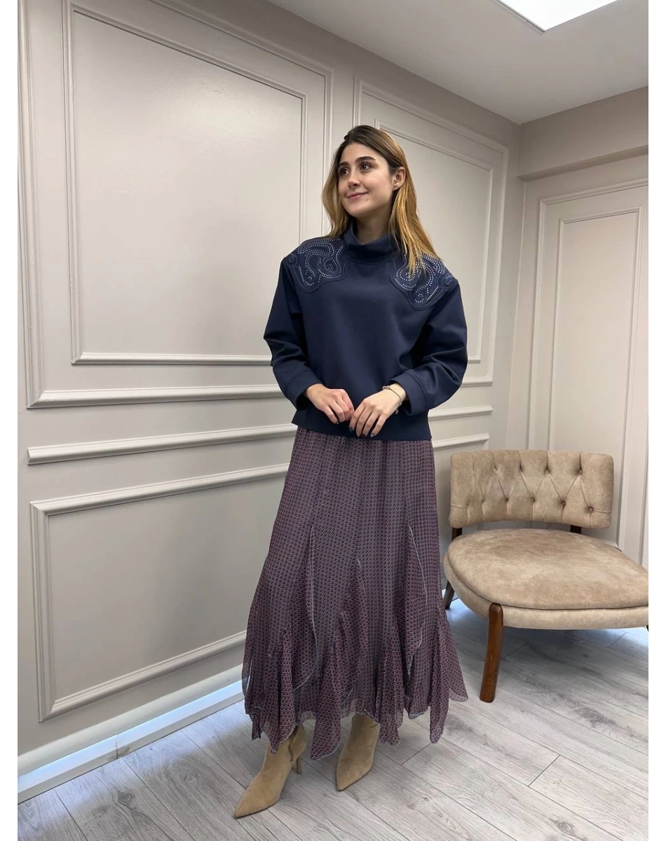 Venöve 26FWSWE0001 Mavi Lulu Sweat