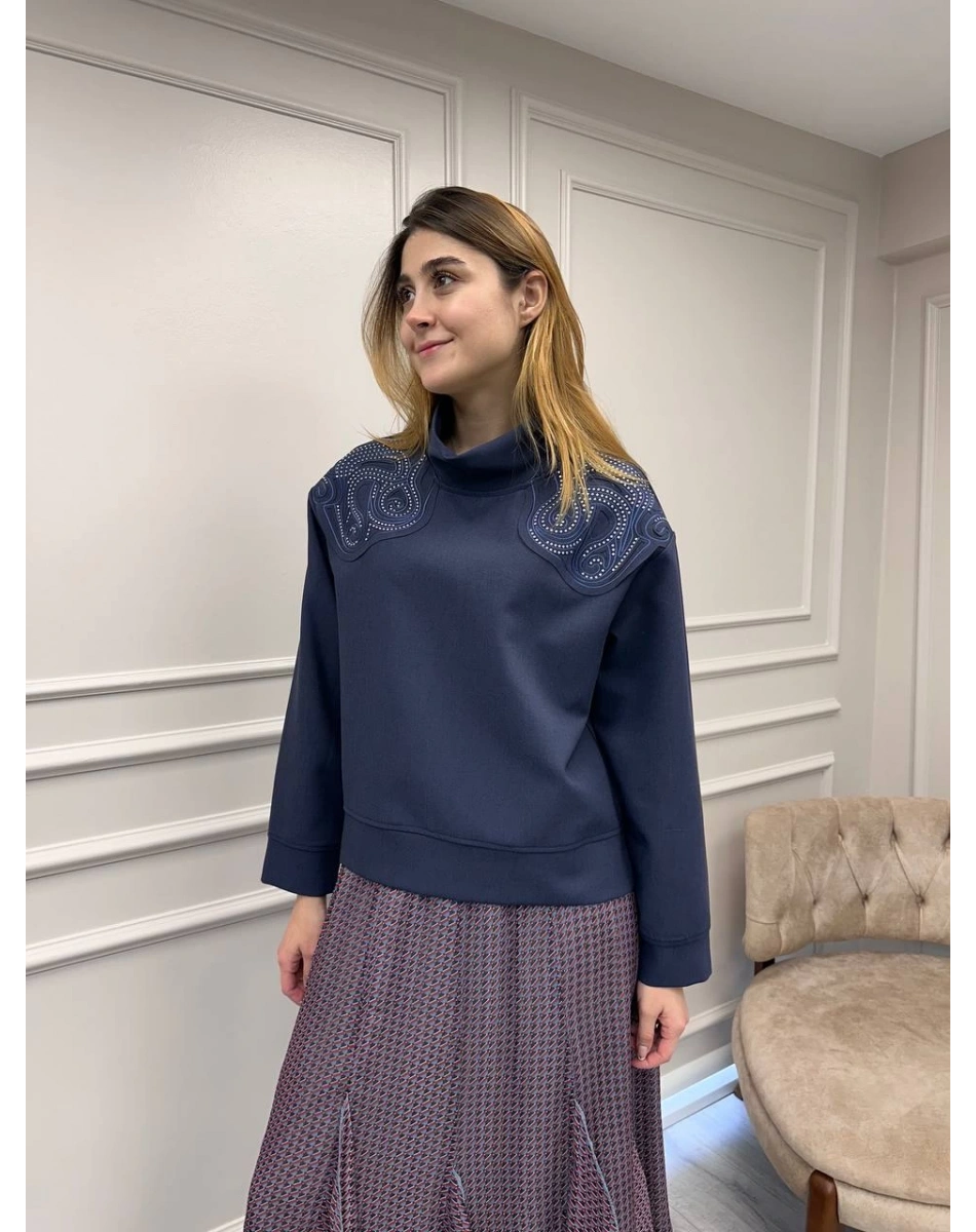 Venöve 26FWSWE0001 Mavi Lulu Sweat