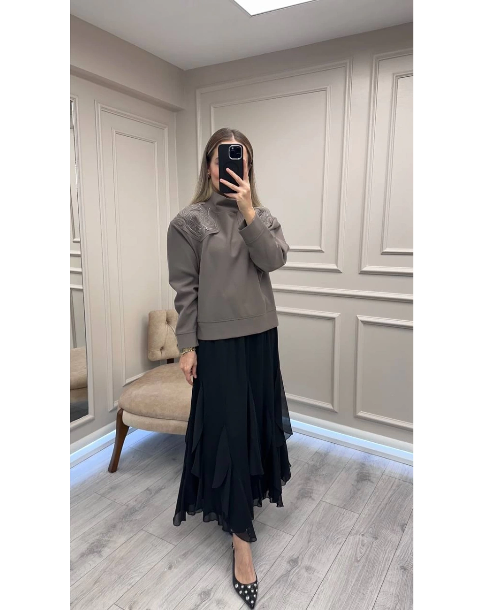 Venöve 26FWSWE0001 Vizon Lulu Sweat