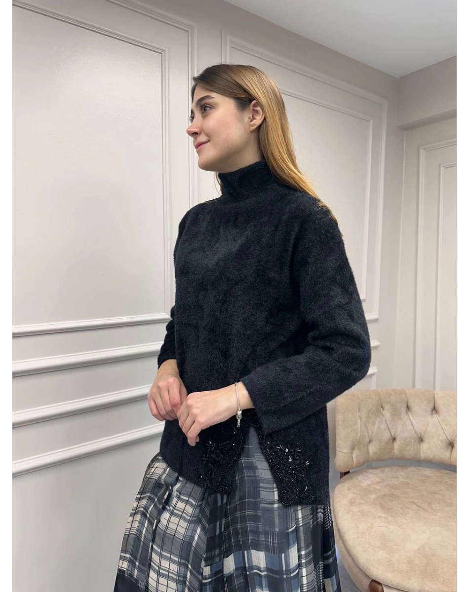 Venöve 26FWTRI0002 Siyah Pera Triko