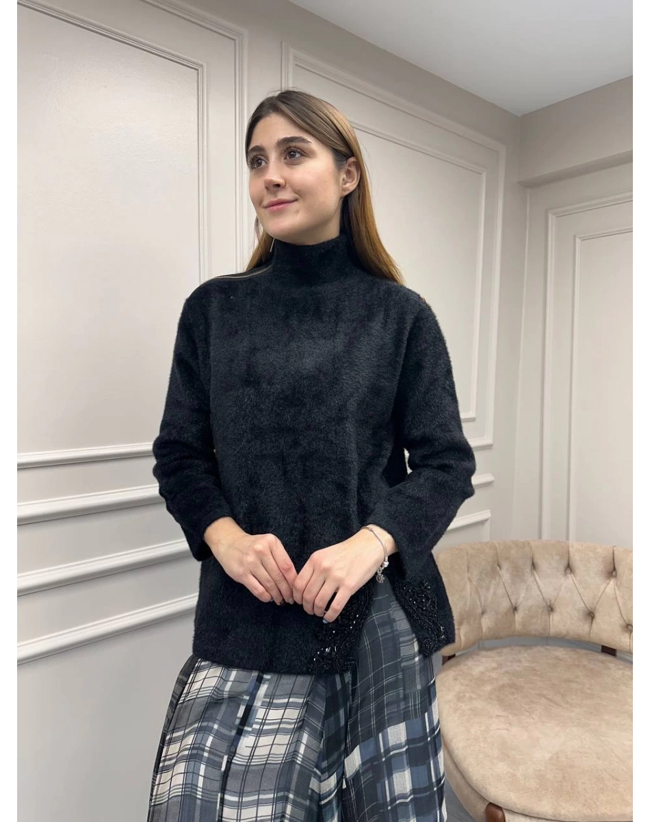 Venöve 26FWTRI0002 Siyah Pera Triko