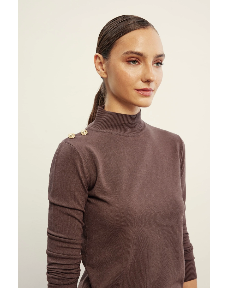 Venöve 26FWTRI0006 Kahverengi Pety Triko