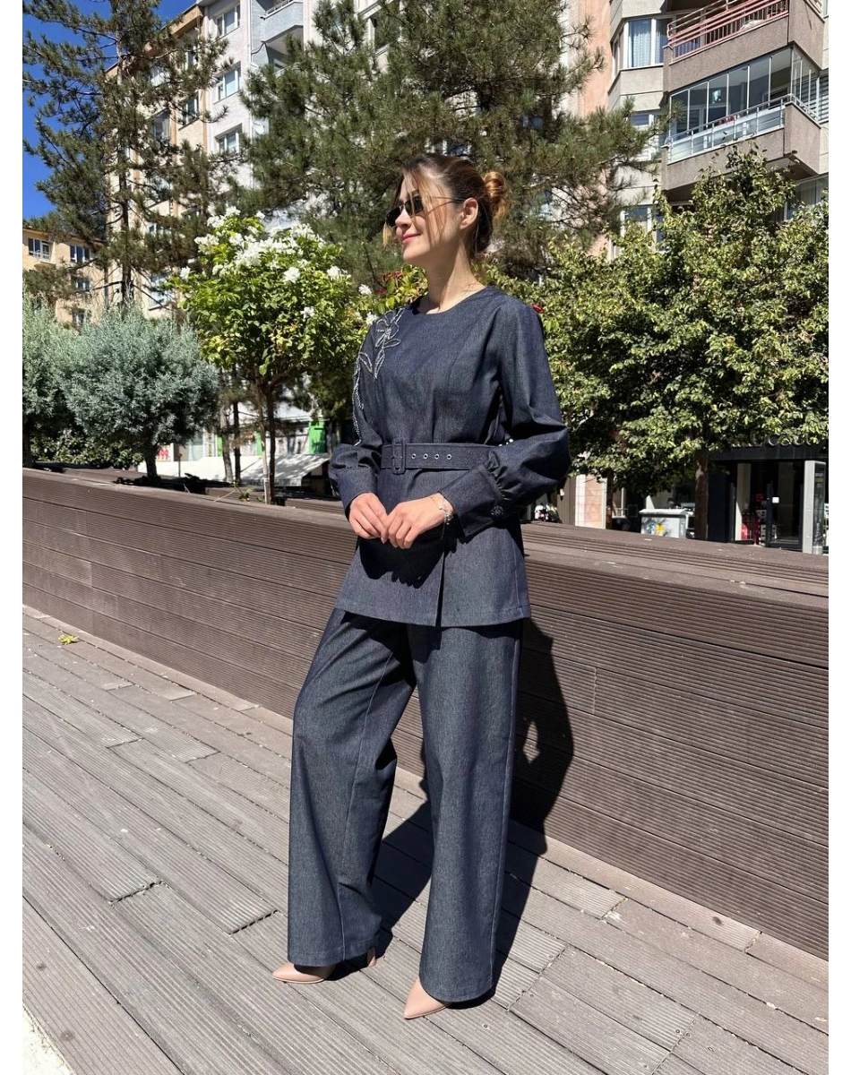 Venöve 26FWTUN0002 Lacivert Aline Takım