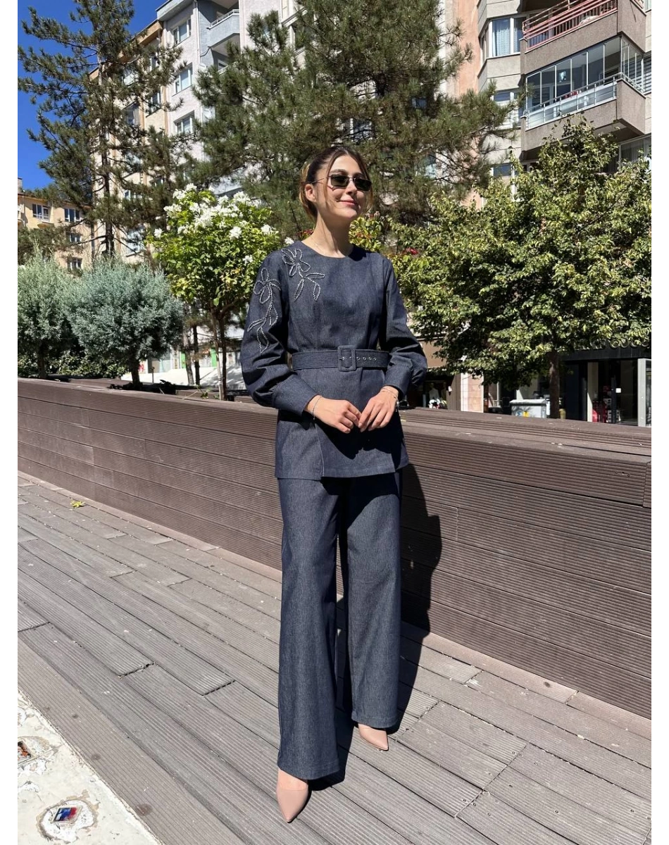 Venöve 26FWTUN0002 Lacivert Aline Takım