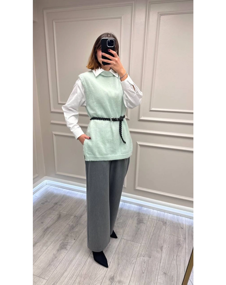 Venöve 26FWYLK0003 Mint Dove Yelek