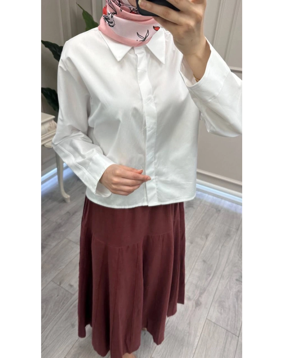 Venöve 26SSGOM0024 Beyaz Irine Gömlek