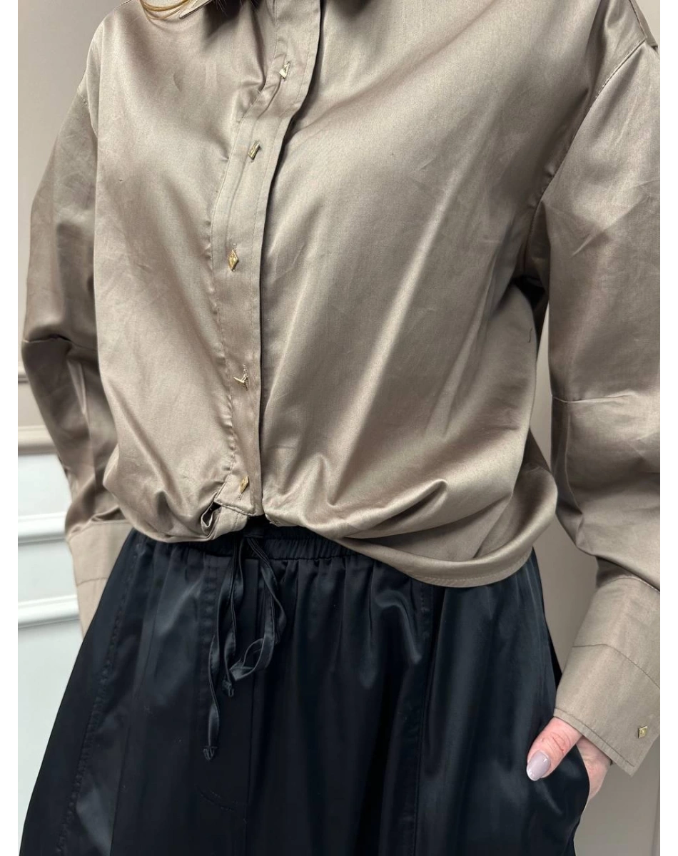 Venöve 25SSGOM0007 Kahverengi Lois Gömlek