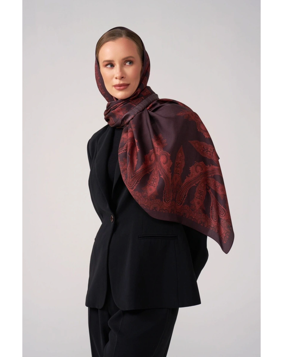 Wennora NuraShine Bordo Şal