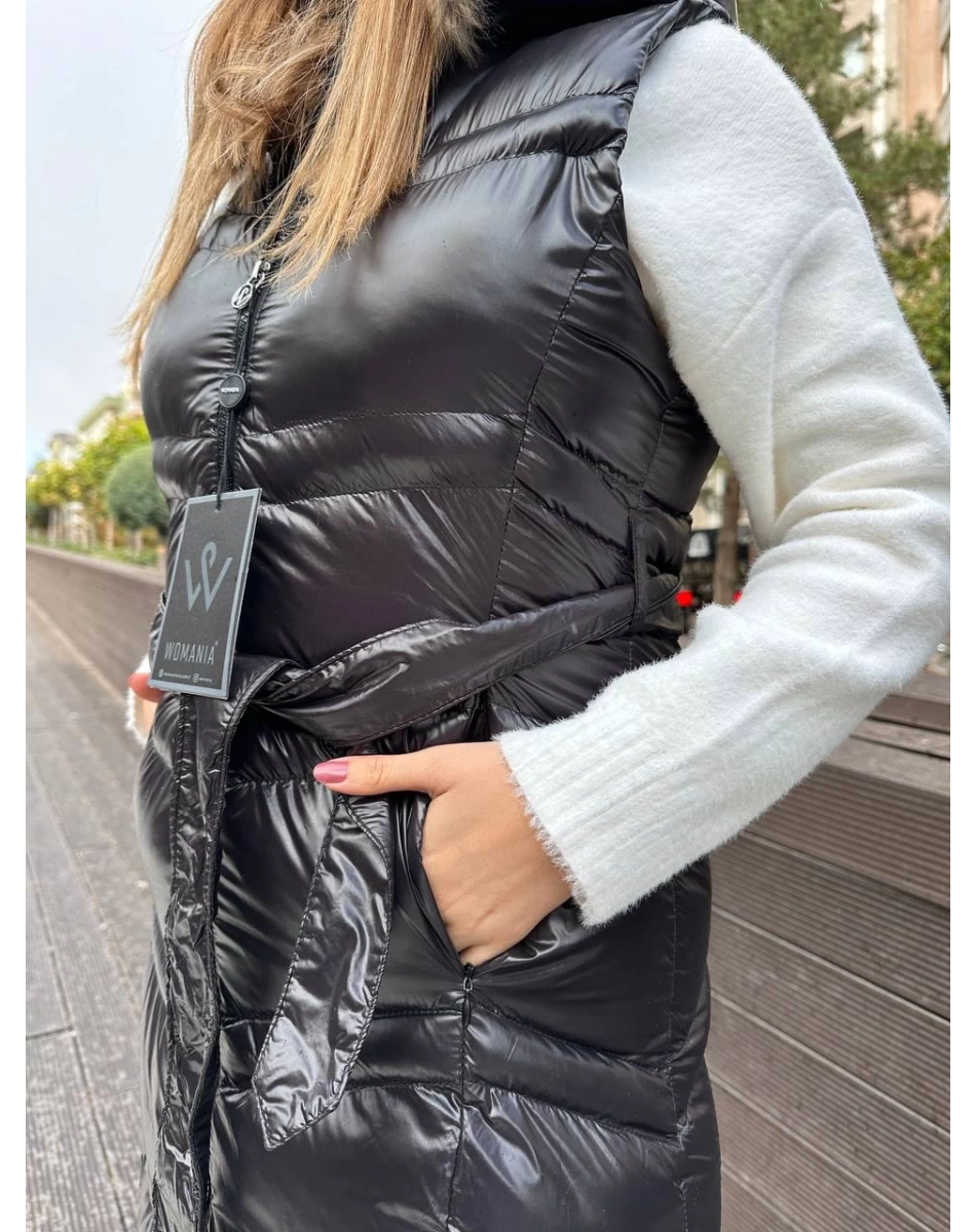 Womania 18273 Siyah Napoli Yelek