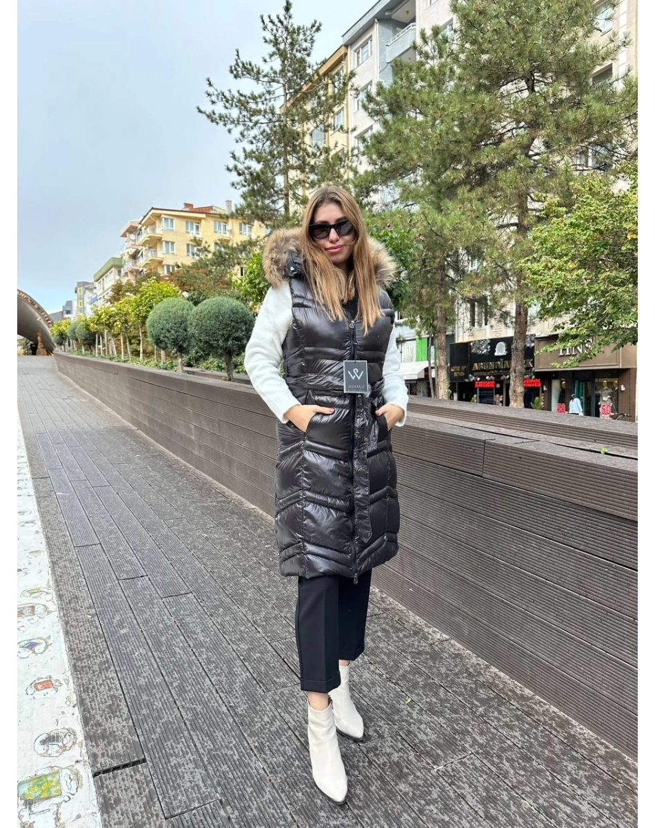 Womania 18273 Siyah Napoli Yelek