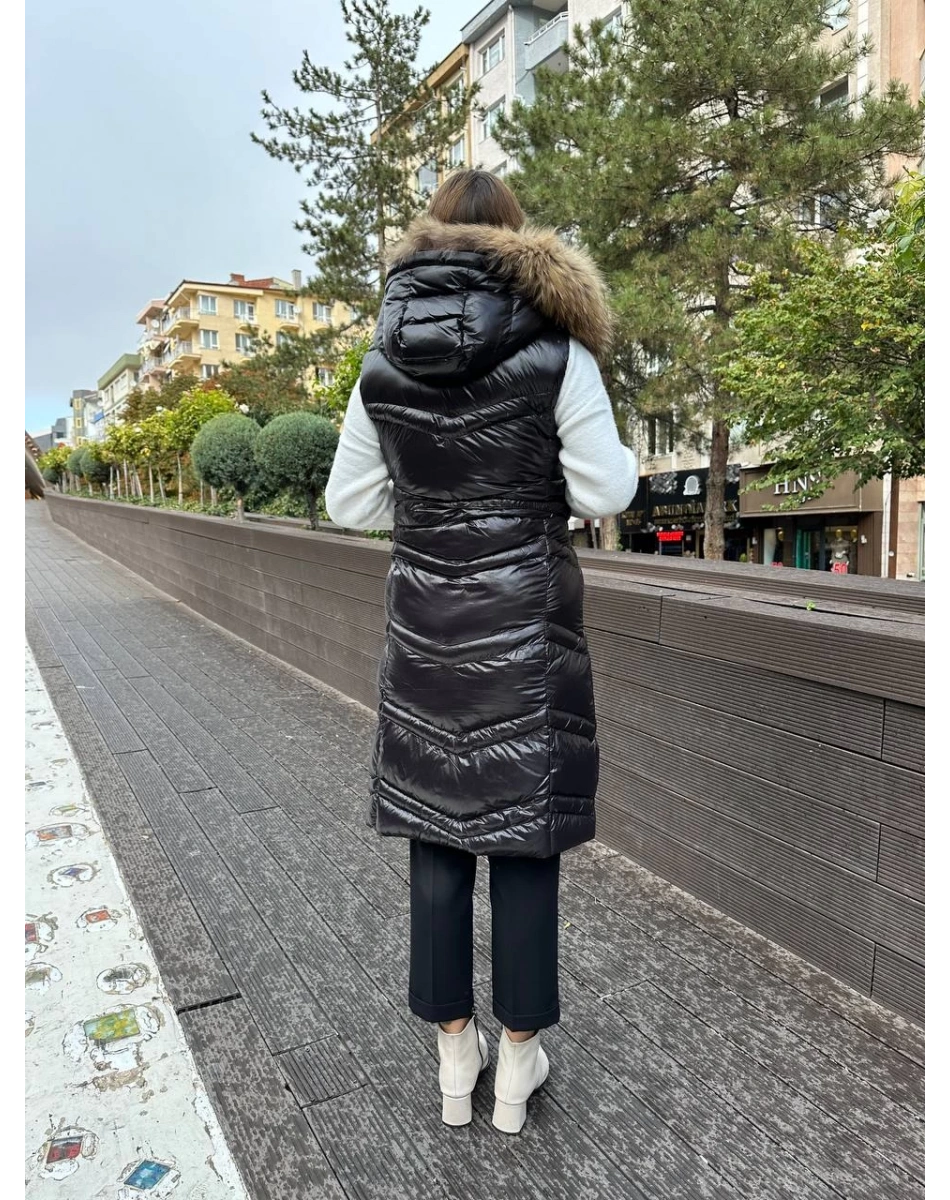 Womania 18273 Siyah Napoli Yelek