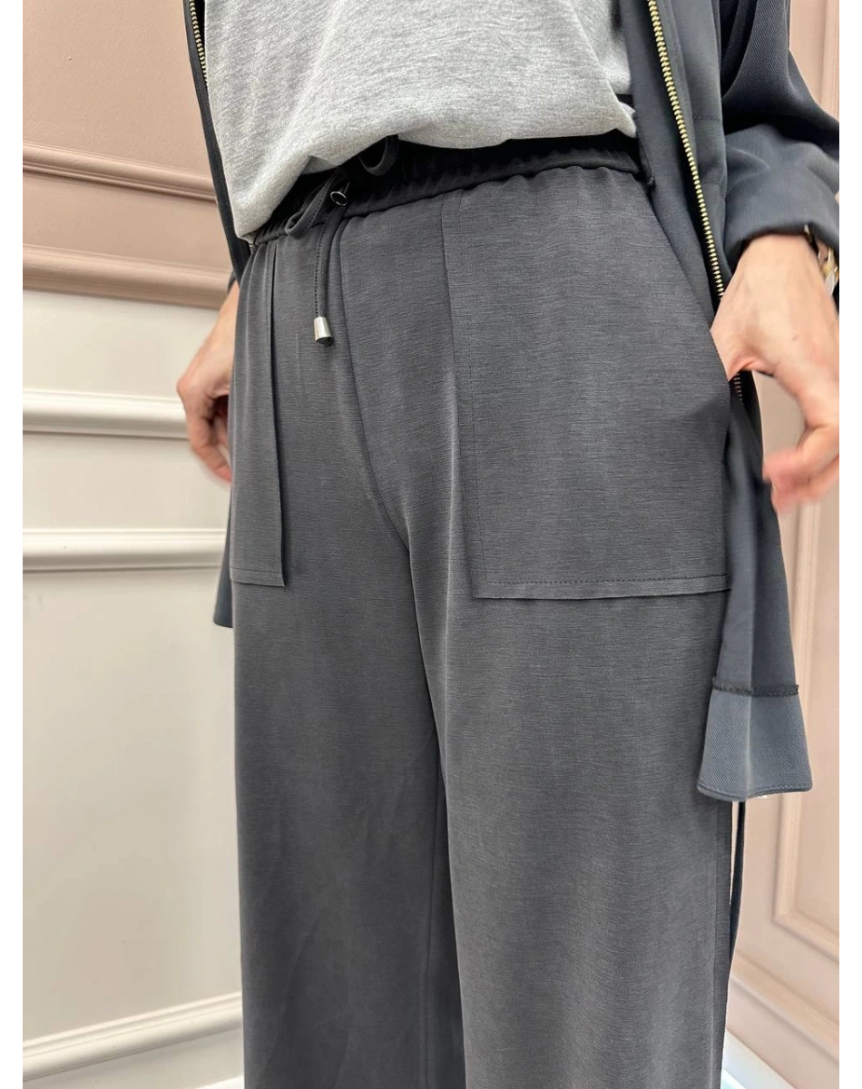 Yusuf Özdemir 1574 Füme Paça Detaylı Pantolon