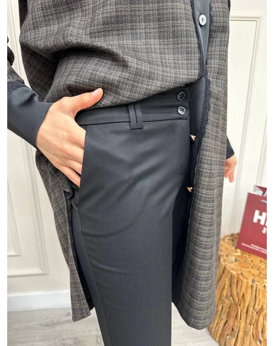 Yusuf Özdemir 24Y1169 Siyah Klasik Pantolon