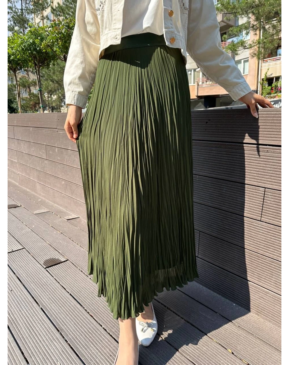 Yusuf Özdemir 24Y1504 Haki Bürümcük Etek