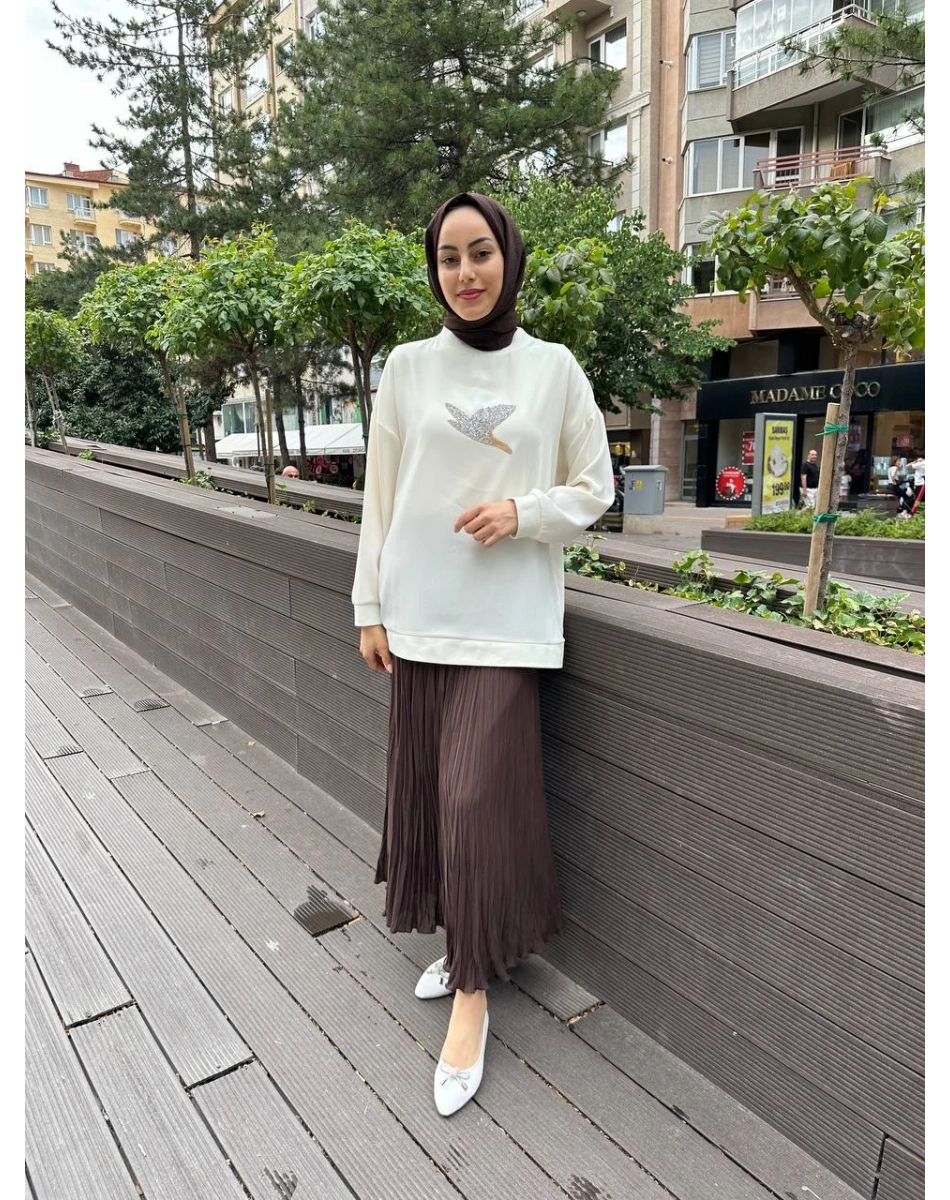 Yusuf Özdemir 25Y1504 Kahve Bürümcük Etek