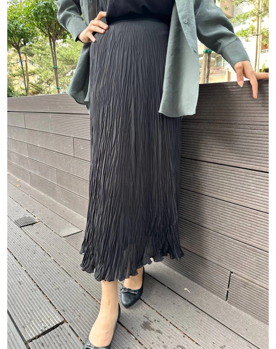 Yusuf Özdemir 25Y1504 Siyah Bürümcük Etek