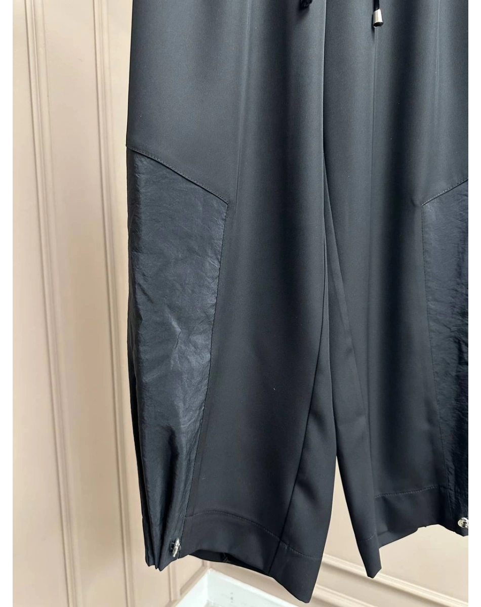 Yusuf Özdemir 25K1355 Siyah Paça Detaylı Pantolon