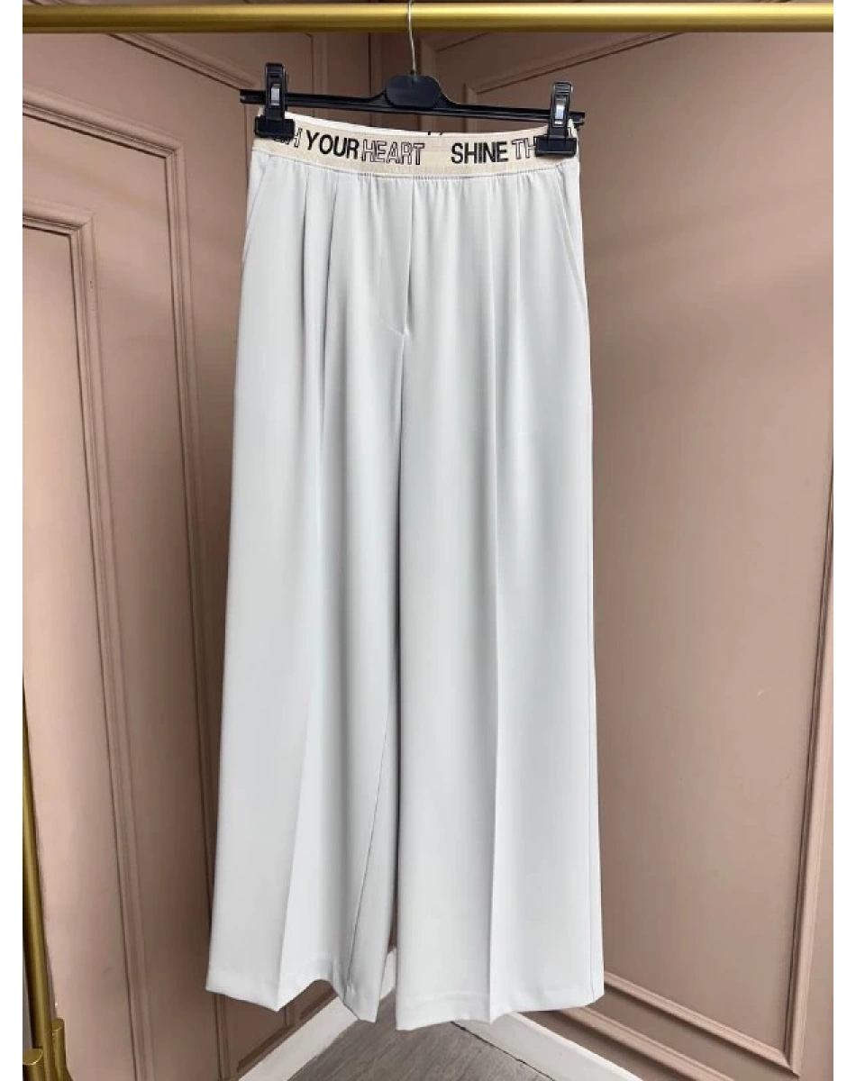 Yusuf Özdemir 25K1497 Taş Krep Bol Paça Pantolon