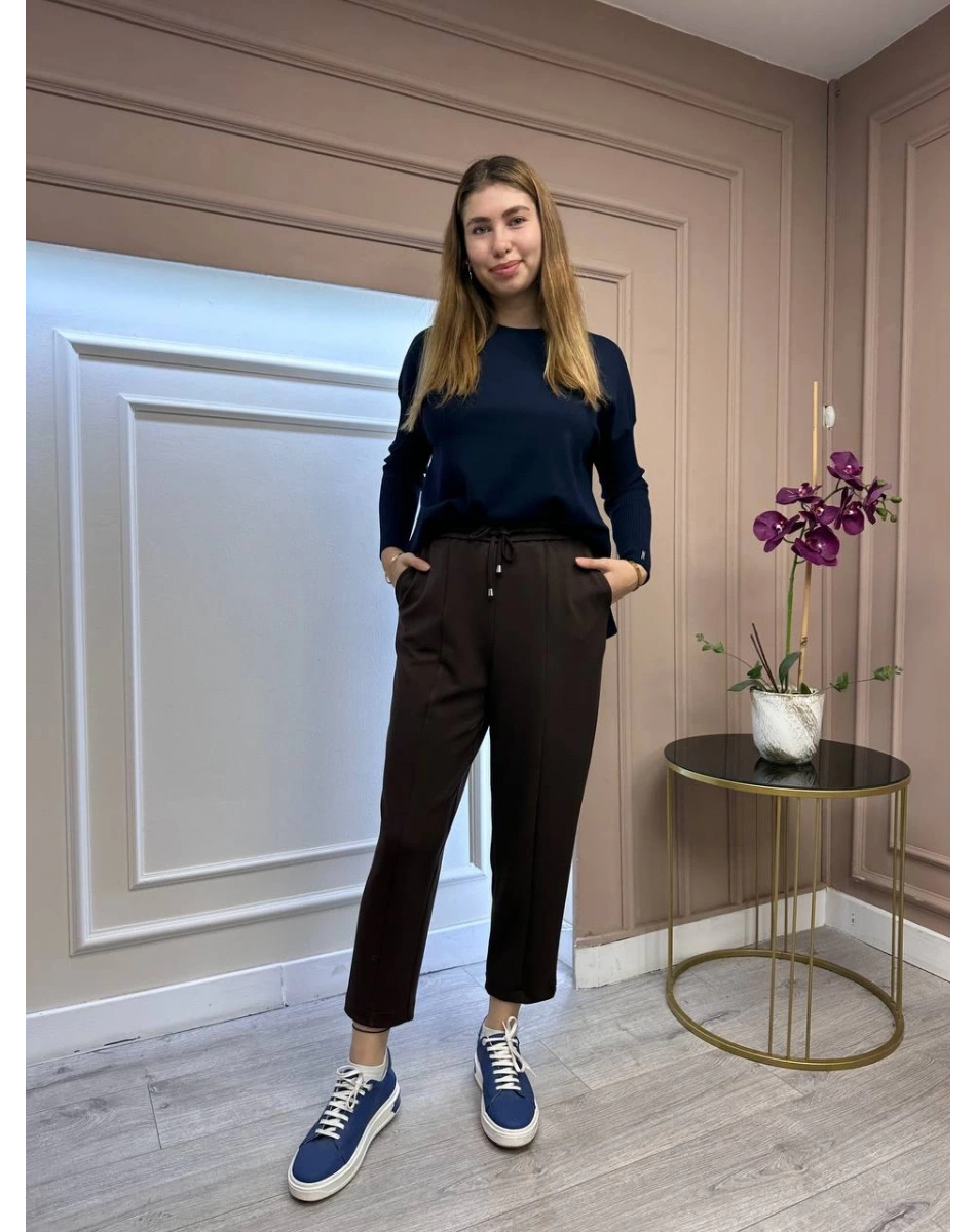 Yusuf Özdemir 25K1523 Kahverengi Penye Pantolon