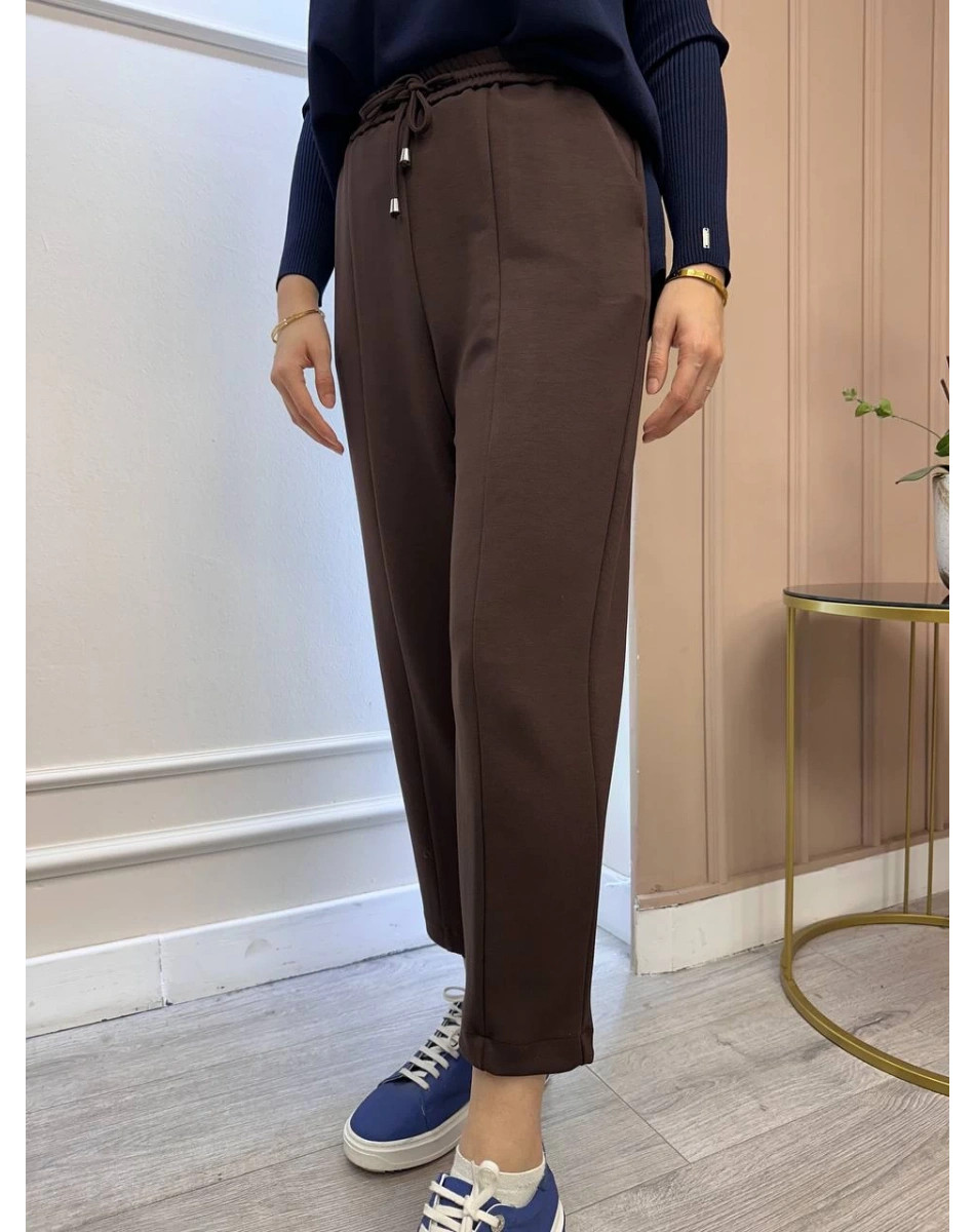 Yusuf Özdemir 25K1523 Kahverengi Penye Pantolon