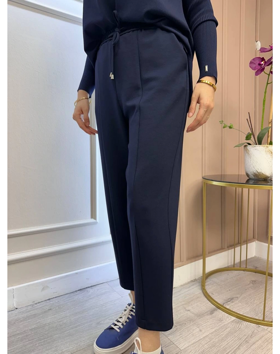 Yusuf Özdemir 25K1523 Lacivert Penye Pantolon