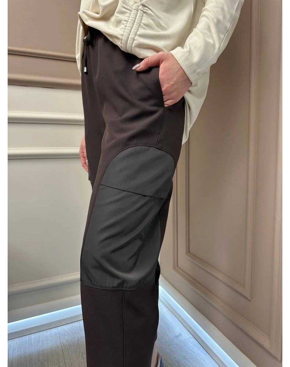 Yusuf Özdemir 25K1532 Kahverengi Cep Detaylı Pantolon