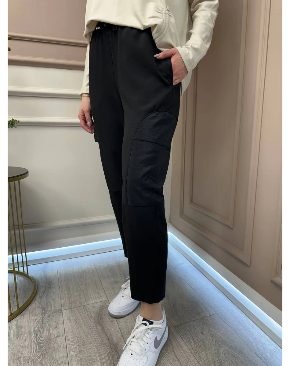 Yusuf Özdemir 25K1532 Siyah Cep Detaylı Pantolon