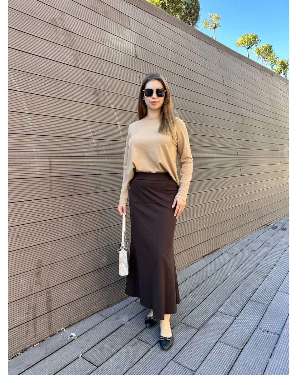 Yusuf Özdemir 25K1533 Kahverengi Çan Etek